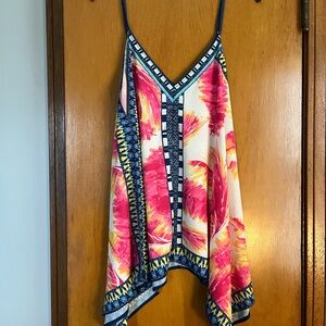 Flying Tomato Pink and Blue Camisole Top
